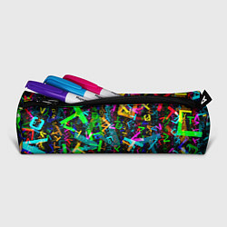 Пенал для ручек Падающие буквы - ТЕКСТУРА, цвет: 3D-принт — фото 2