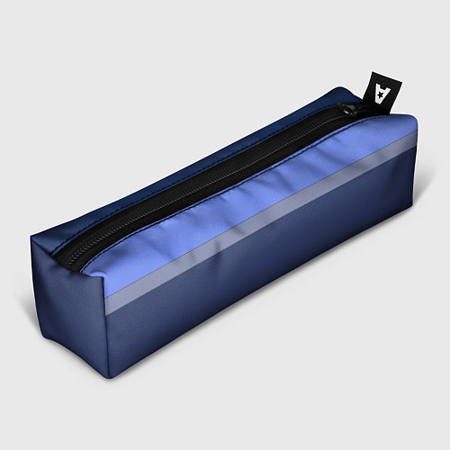 Пенал Серая полоса на синем / 3D-принт – фото 1