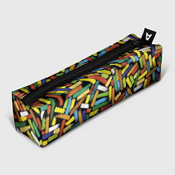 Пенал для ручек Летний паттерн из разноцветных мелков, цвет: 3D-принт