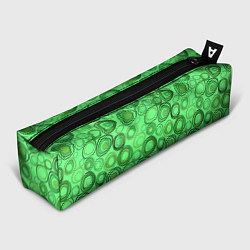 Пенал для ручек Ярко-зеленый неоновый абстрактный узор, цвет: 3D-принт
