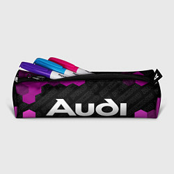 Пенал для ручек Audi pro racing: надпись и символ, цвет: 3D-принт — фото 2