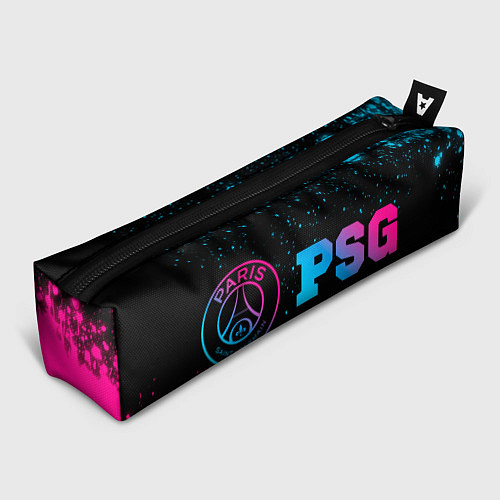 Пенал PSG - neon gradient: надпись и символ / 3D-принт – фото 1