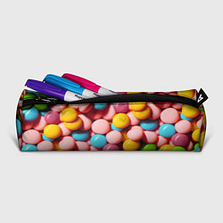 Пенал для ручек Много ярких конфет, цвет: 3D-принт — фото 2