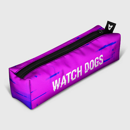 Пенал Watch Dogs glitch text effect: надпись и символ / 3D-принт – фото 1