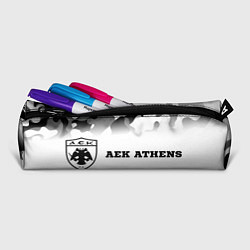 Пенал для ручек AEK Athens sport на светлом фоне: надпись и символ, цвет: 3D-принт — фото 2