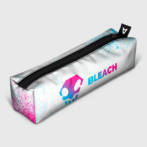 Пенал Bleach neon gradient style: надпись и символ / 3D-принт – фото 1