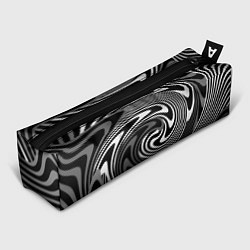 Пенал для ручек Black and white abstract pattern, цвет: 3D-принт