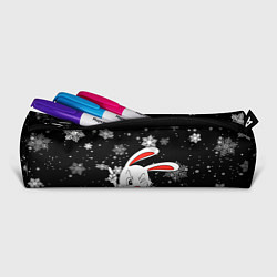 Пенал для ручек Подмигивающий кролик в снежинках, цвет: 3D-принт — фото 2