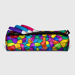 Пенал для ручек Разноцветная мозаика, цвет: 3D-принт — фото 2