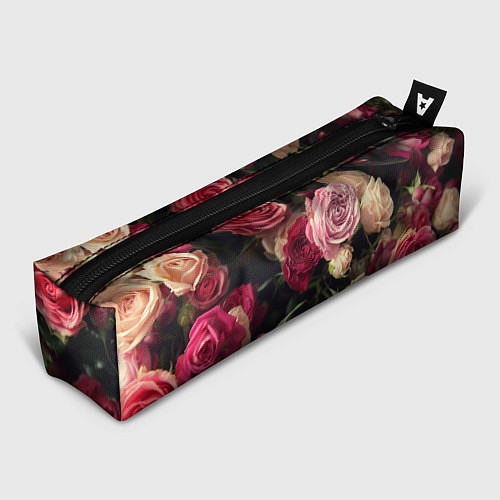Пенал Нежные кустовые розы / 3D-принт – фото 1