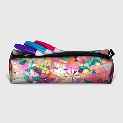 Пенал для ручек Девочка в цветах, цвет: 3D-принт — фото 2