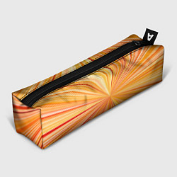 Пенал для ручек Абстрактные лучи оттенков оранжевого, цвет: 3D-принт
