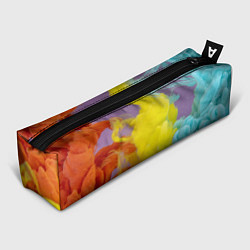 Пенал для ручек Абстрактные разноцветные объёмные дымы, цвет: 3D-принт