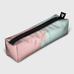 Пенал для ручек Наушники цвета морской волны, цвет: 3D-принт