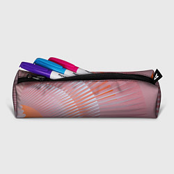Пенал для ручек Абстрактные розовые волнообразные линии, цвет: 3D-принт — фото 2