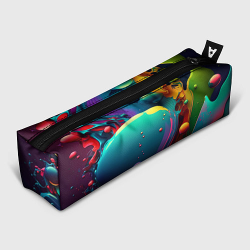 Пенал Капли красок, нейросеть / 3D-принт – фото 1