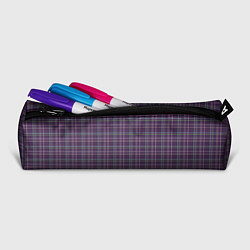 Пенал для ручек Джентльмены Шотландка темно-фиолетовая, цвет: 3D-принт — фото 2