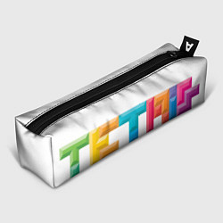 Пенал для ручек Тетрис надпись, цвет: 3D-принт
