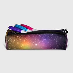 Пенал для ручек Желто фиолетовое свечение и звезды, цвет: 3D-принт — фото 2