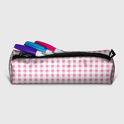 Пенал для ручек Барби-розовый: клетка, цвет: 3D-принт — фото 2