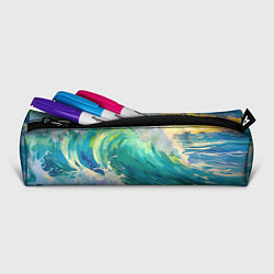 Пенал для ручек Нарисованные волны моря, цвет: 3D-принт — фото 2