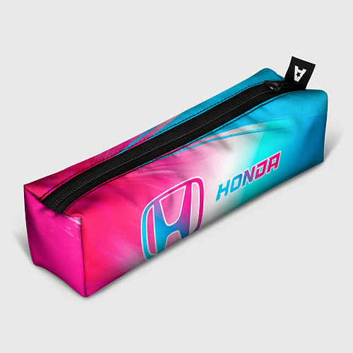 Пенал Honda neon gradient style: надпись и символ / 3D-принт – фото 1
