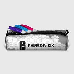 Пенал для ручек Rainbow Six glitch на светлом фоне: надпись и симв, цвет: 3D-принт — фото 2