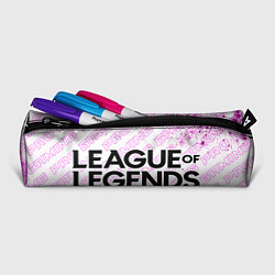 Пенал для ручек League of Legends pro gaming: надпись и символ, цвет: 3D-принт — фото 2