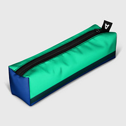 Пенал для ручек Двухцветный зелёный и синий, цвет: 3D-принт