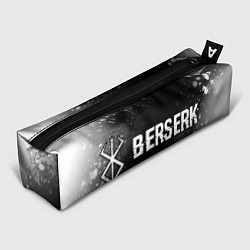 Пенал для ручек Berserk glitch на темном фоне: надпись и символ, цвет: 3D-принт