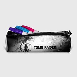 Пенал для ручек Tomb Raider glitch на светлом фоне: надпись и симв, цвет: 3D-принт — фото 2