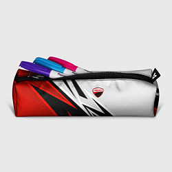 Пенал для ручек Ducati - белый и красный, цвет: 3D-принт — фото 2