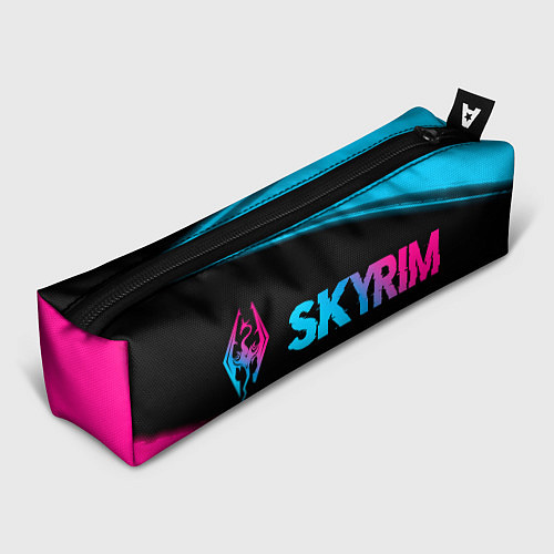 Пенал Skyrim - neon gradient: надпись и символ / 3D-принт – фото 1
