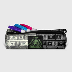 Пенал для ручек План миллионера на фоне доллара, цвет: 3D-принт — фото 2
