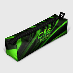 Пенал для ручек CS2 Counter strike green logo, цвет: 3D-принт