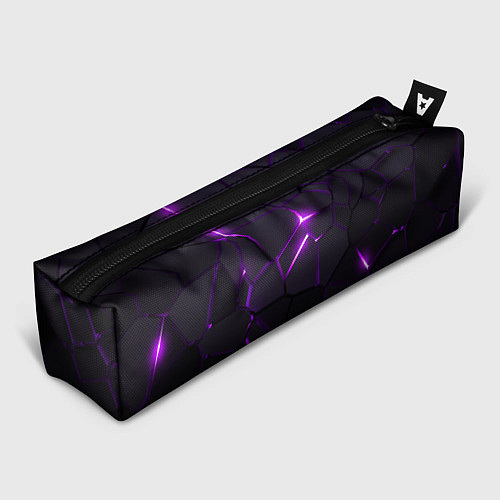 Пенал Неоновые плиты с фиолетовым свечением / 3D-принт – фото 1