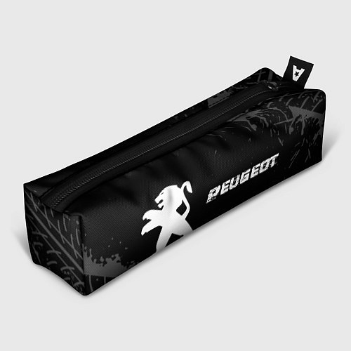 Пенал Peugeot speed на темном фоне со следами шин по-гор / 3D-принт – фото 1
