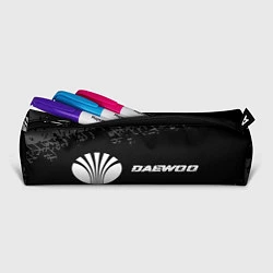 Пенал для ручек Daewoo speed на темном фоне со следами шин по-гори, цвет: 3D-принт — фото 2