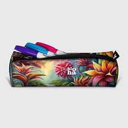 Пенал для ручек Гавайские тропические цветы - алоха, цвет: 3D-принт — фото 2