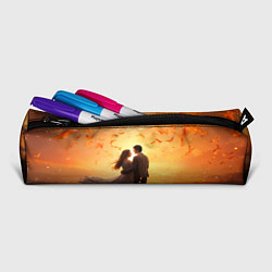 Пенал для ручек Влюбленная пара на закате, цвет: 3D-принт — фото 2