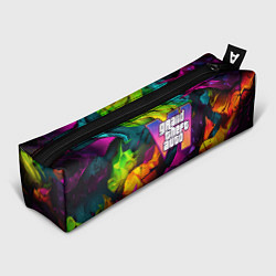 Пенал Gta лого камуфляж яркий неоновый