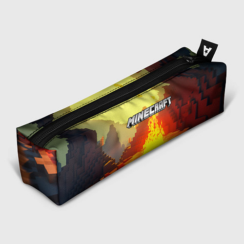 Пенал Minecraft костер и лого / 3D-принт – фото 1
