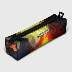 Пенал Minecraft костер и лого