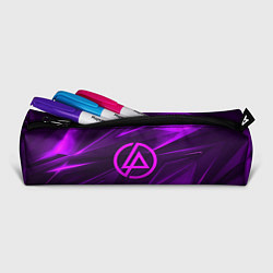 Пенал для ручек Linkin park neon stripes logo, цвет: 3D-принт — фото 2