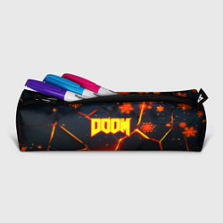 Пенал для ручек Doom плиты лого в огне, цвет: 3D-принт — фото 2