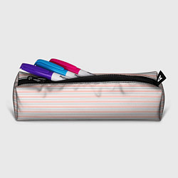 Пенал для ручек Светлый персиковый полосатый, цвет: 3D-принт — фото 2