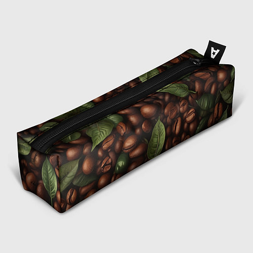 Пенал Кофейные зёрна с листьями / 3D-принт – фото 1