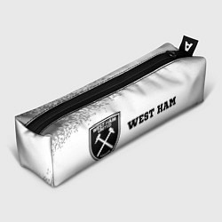 Пенал для ручек West Ham sport на светлом фоне по-горизонтали, цвет: 3D-принт