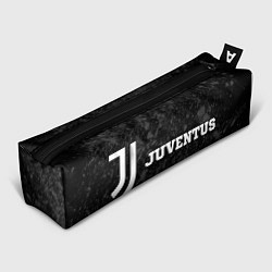 Пенал для ручек Juventus sport на темном фоне по-горизонтали, цвет: 3D-принт