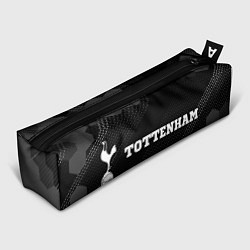 Пенал для ручек Tottenham sport на темном фоне по-горизонтали, цвет: 3D-принт